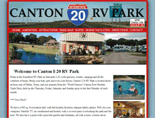 Tablet Screenshot of cantoni20rvpark.com